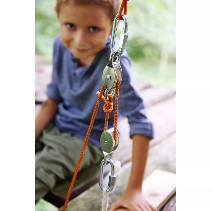HABA Terra Kids Block and Tackle Rope and Pulley System
