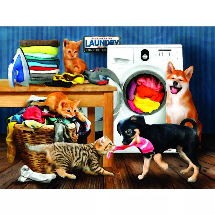 Sunsout Laundry Room Laughs 300 Pc Jigsaw Puzzle 28930