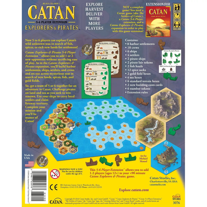 Catan Explorers & Pirates 5-6 Player Game Extension Pack