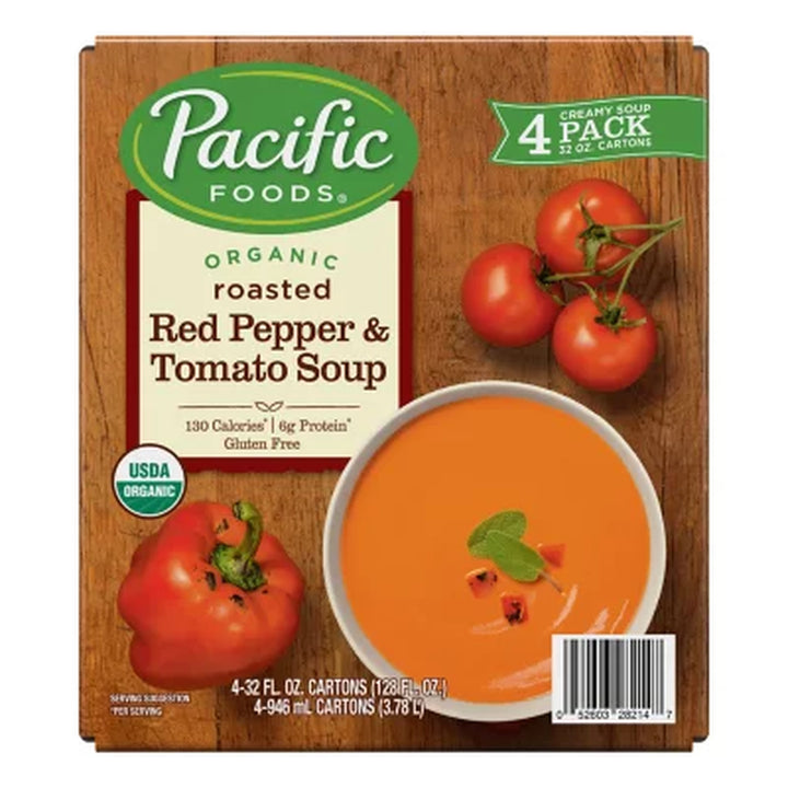 Pacific Organic Roasted Red Pepper and Tomato Soup 4 Pk.