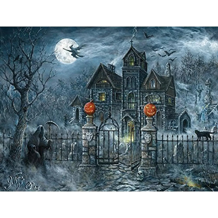 Sunsout Uninvited Guest 500 Pc Halloween Jigsaw Puzzle 36538