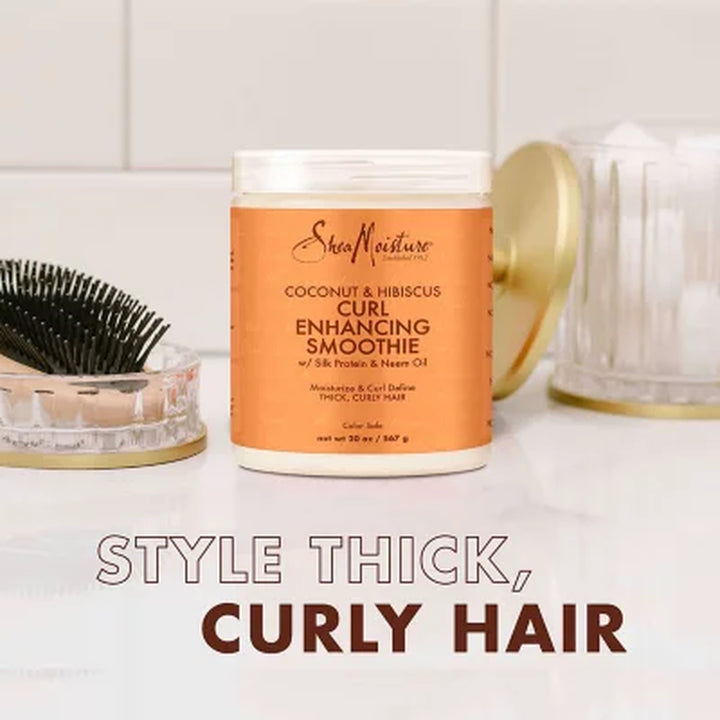 Shea Moisture Curl Enhancing Smoothie Hair Cream, Coconut and Hibiscus, 20 Oz.