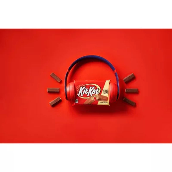 KIT KAT Milk Chocolate Wafer Candy, King Size, 3 Oz., 24 Pk.