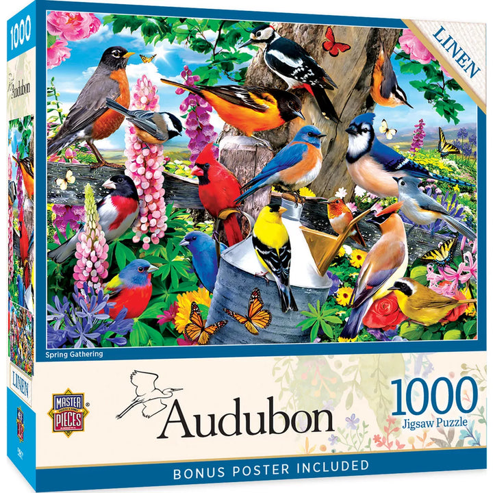 Masterpieces 1000 Piece Jigsaw Puzzle for Adults - Spring Gathering - 19.25"X26.75".