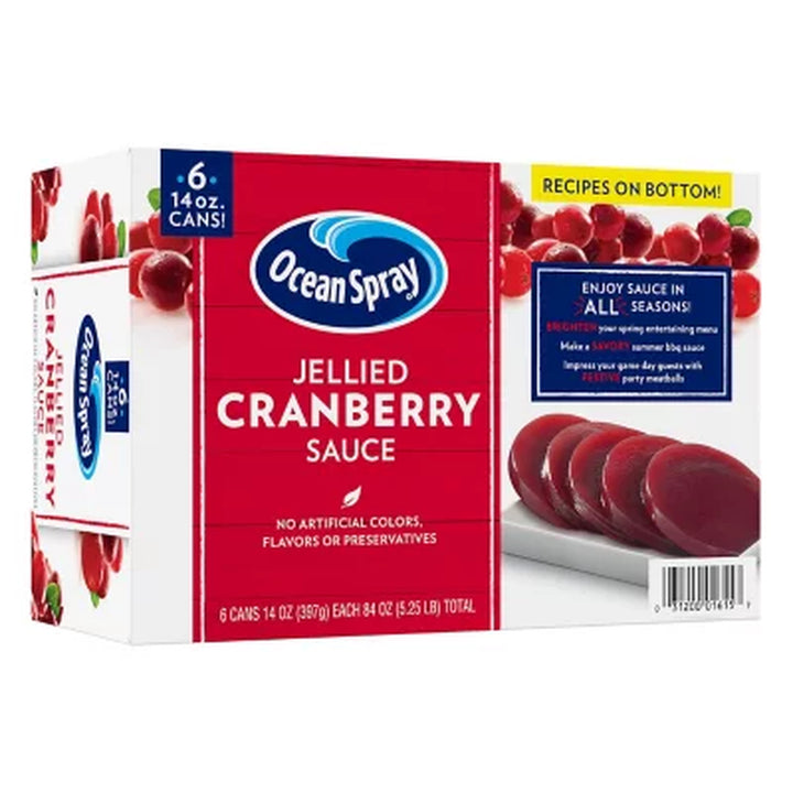 Ocean Spray Jellied Cranberry Sauce 14 Oz., 6 Pk.