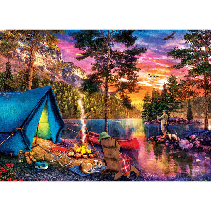 Masterpieces 1000 Piece Puzzle - Fishing the Highlands - 19.25"X26.75".