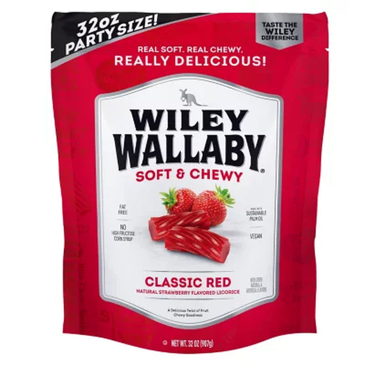 Wiley Wallaby Red Aussie Licorice, 32 Oz.