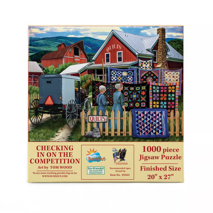 Sunsout Checking in on the Competition 1000 Pc Jigsaw Puzzle 28564