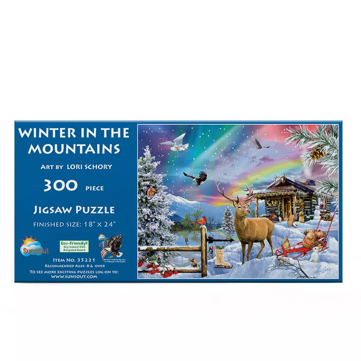 Sunsout Winter in the Mountains 300 Pc Christmas Jigsaw Puzzle 35221