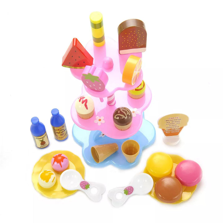 Ready! Set! Play! Link Little Chef Sweet Treats Ice Cream and Desserts Tower Playset