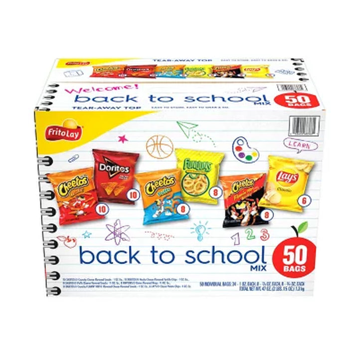 Frito-Lay Back to Class Mix, Variety Pack Chips, 50 Pk.