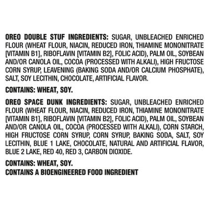 OREO Space Dunk & Double Stuf Sandwich Cookies, Variety Pack, 1.02 Oz., 40 Pk.