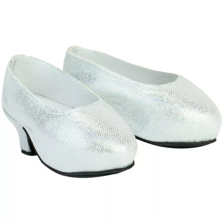 Sophia’S Sparkling Platform High Heels for 18" Dolls, Silver