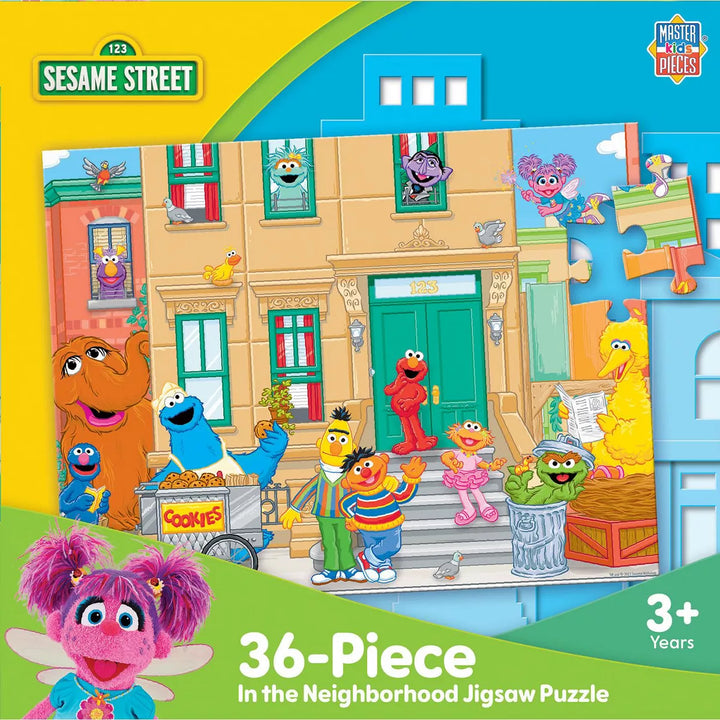 Masterpieces 36 Piece Jigsaw Puzzle - Sesame Street in the Neighborhood