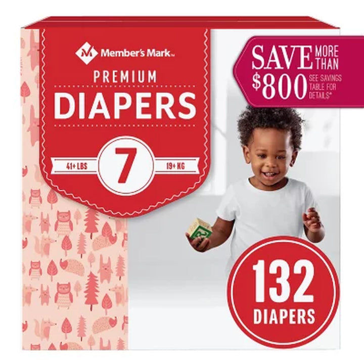 Member'S Mark Premium Baby Diapers, Sizes: Newborn - 7