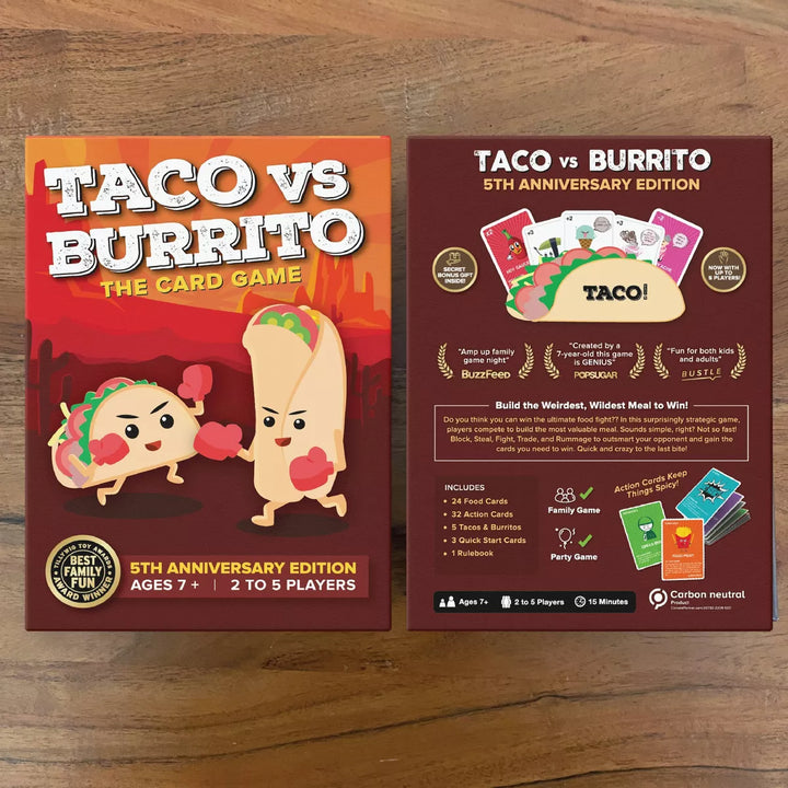 Taco Vs Burrito 5Th Anniversary Edition Card Game