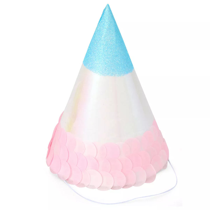 Bright Creations 50 Pack White Party Hats for Birthday Supplies, Blank Cone Hat for Painting, Crafts, 6 In