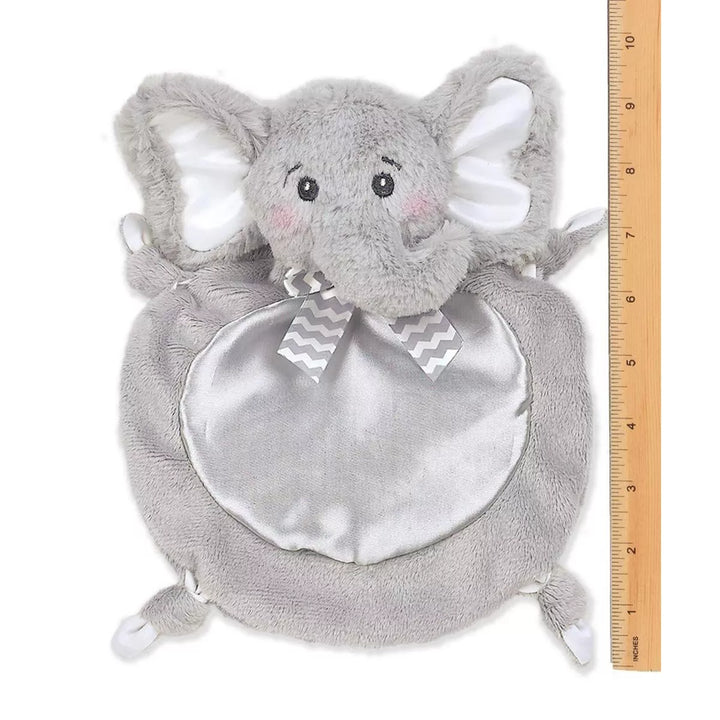 Bearington Baby Wee Spout, 8 X 7 Inch Small Gray Elephant Stuffed Animal, Jungle Nursery Decor, Baby Security Blanke