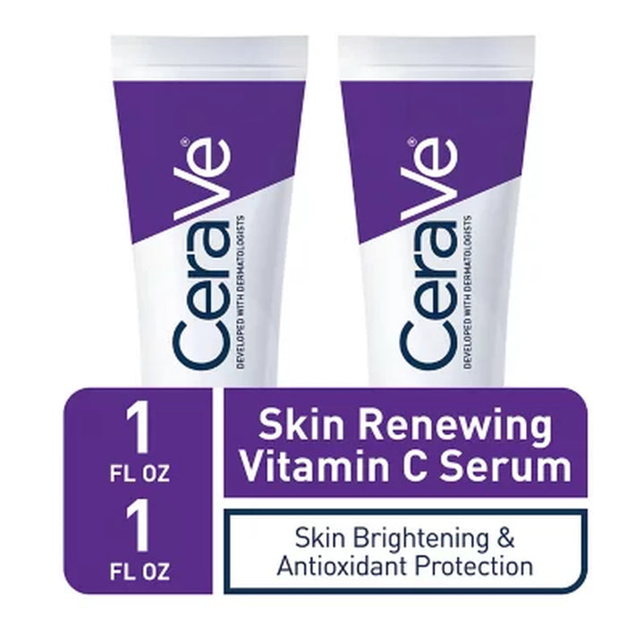 Cerave Skin Renewing Vitamin C Serum, 1 Oz., 2 Pk.