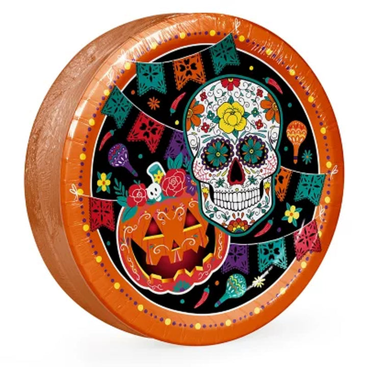 Artstyle Halloween Skull-Apalooza Paper Plates and Napkins Kit, 285 Ct.