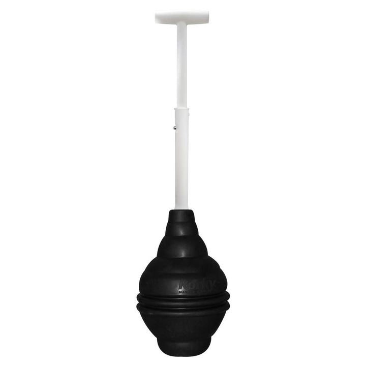 Korky 96-4AM BeehiveMAX Toilet Plunger, Black, 1 Count (Pack of 1) Adjustable Handle