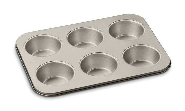 Cuisinart Chef's Classic Nonstick Bakeware 6-Cup Jumbo Muffin Pan, Champagne 1 Count (Pack of 1)