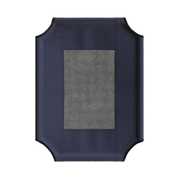 PETMAKER Elevated Dog Bed Cover - 24.5x18.5-Inch Replacement Pet Bed Cover with Mesh Panel - for Indoor/Outdoor Use - Dog Cot Not Included (Blue) Replacement Cover - Small Blue