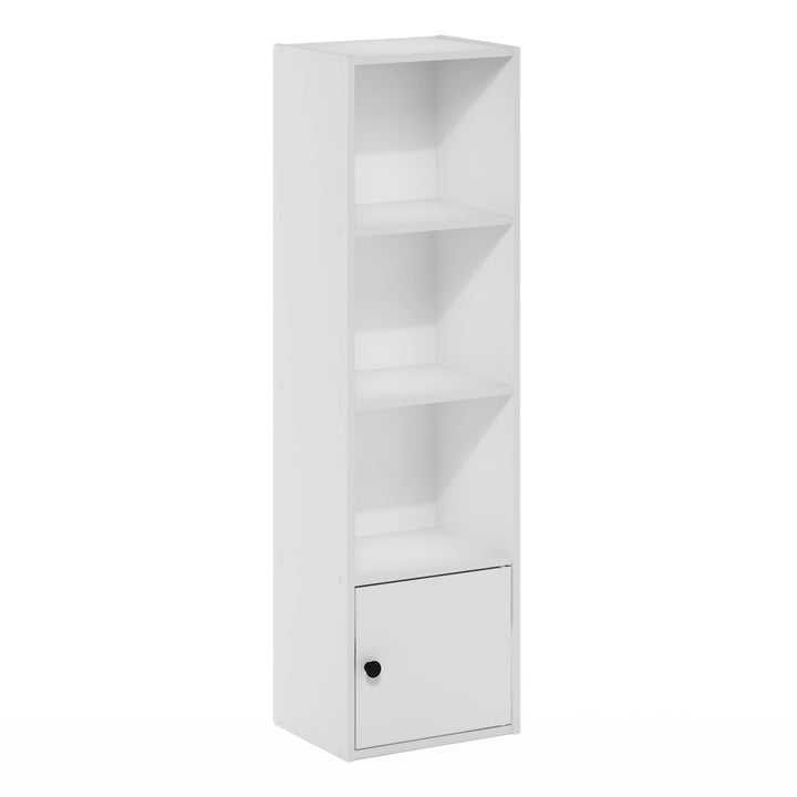 Furinno Pasir 3-Tier Open Shelf Bookcase, White/Green 11003WH/GR 3-Tier Cube