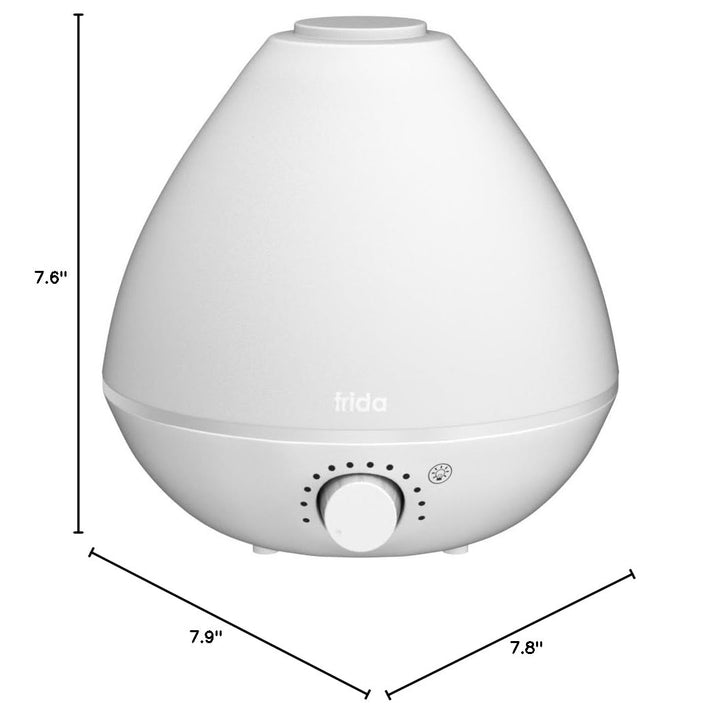 Frida Baby 3-in-1 Cool Mist Humidifier for Baby with Diffuser + Nightlight, Baby Humidifier for Bedroom, Nursery + Large Rooms, Quiet, Auto Shut Off, Runs +24hrs 0.5 Gallon Tank (1.9 Liter Tank)