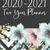 2020-2021 Two Year Planner: Pocket Planner Organizer Daily Weekly Monthly Calendar, including leap year, 24 month with password log and goal agenda, features blue, pink, pattern flower cover.