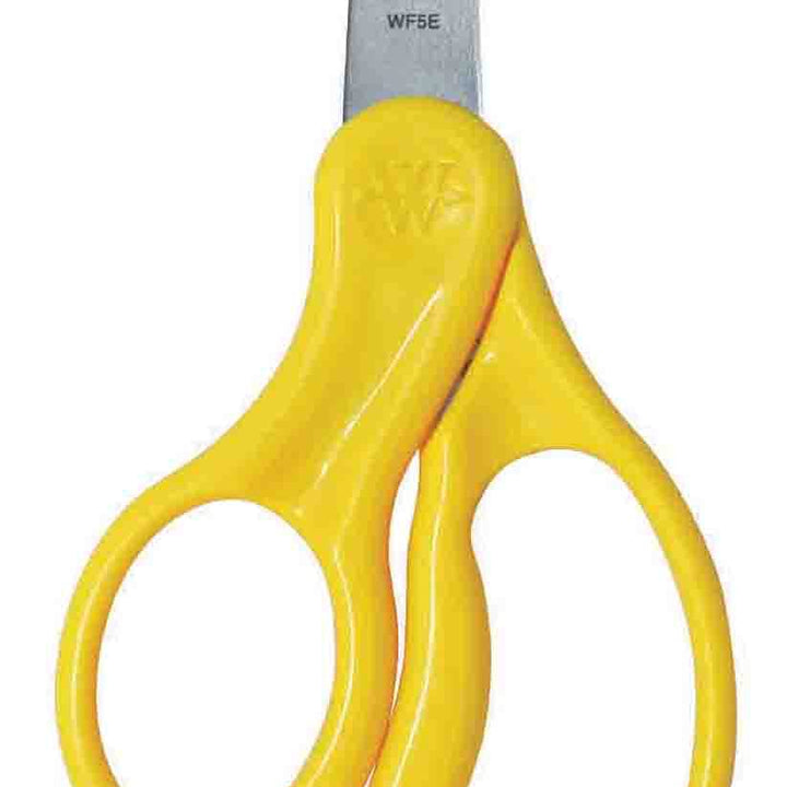 Westcott 13178 Left-Handed Scissors, Hard Handle Kids' Scissors, Ages 4-8, 5-Inch Pointed Tip 1 Count (Pack of 1)