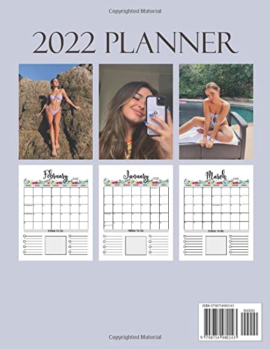 Addison Rae 2022 Calendar - Monthly, Weekly & Daily Planner: Addison Rae 2022 Planner with Photos