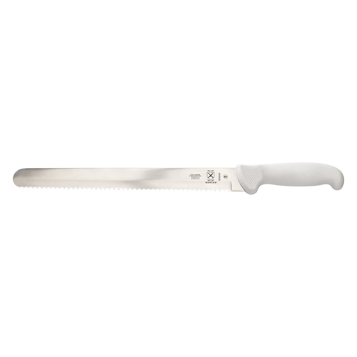 Mercer Culinary Ultimate White 12" Wavy Edge Slicer Knife