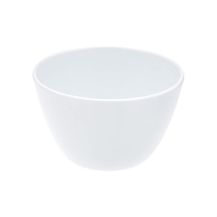 Basics Round Melamine Bowl, 8 oz, White, 6 Piece Set (Previously Commercial brand)