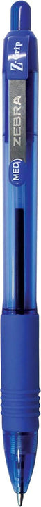 Zebra Pen Z-Grip Retractable Ballpoint Pen, Medium Point, 1.0mm, Blue Ink, 24-Pack