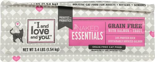 I and love and you Naked Essentials Dry Cat Food - Chicken + Duck - Grain Free, Real Meat, No Fillers, Prebiotics + Probiotics, 11lb Bag Chicken and Duck 11 Pound (Pack of 1)