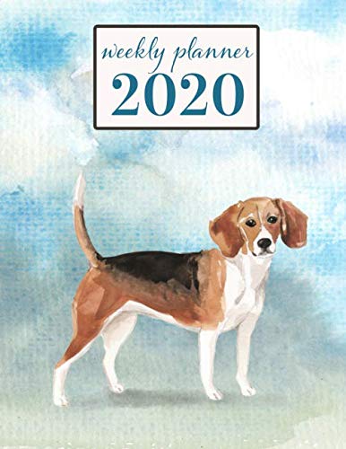 2020 Weekly Planner: Beagle Dogs - Weekly and Monthly Calendar, Diary and Habit Tracker