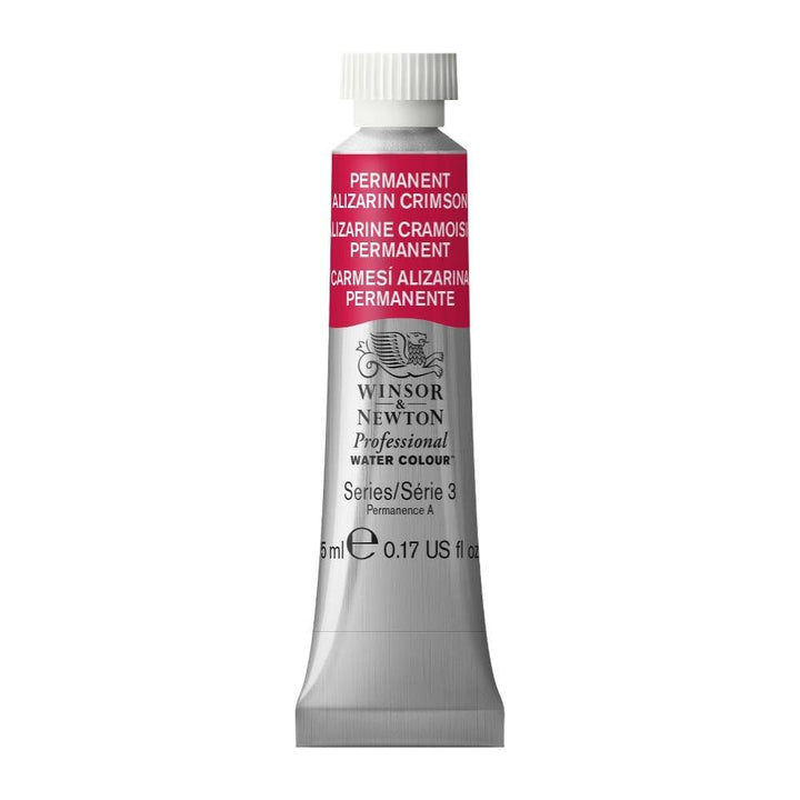 Winsor & Newton Professional Watercolor, 5ml (0.17-oz) Tube, Permanent Alizarin Crimson 0.17-oz Tube