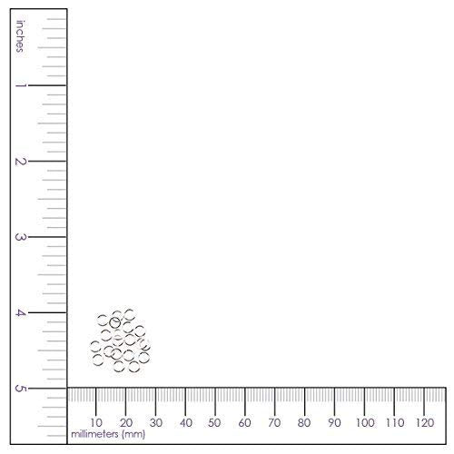 Cousin 4mm Sterling Silver Open Jump Ring - 25pc