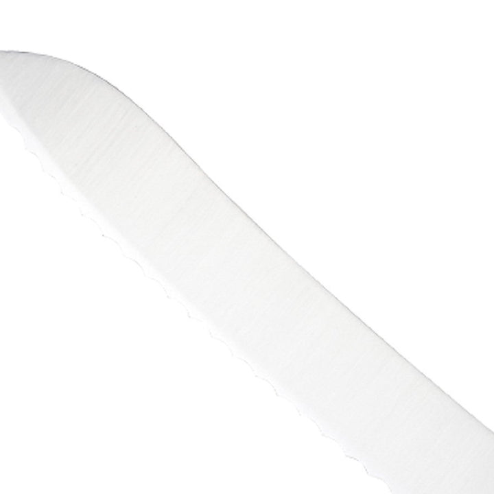 Mercer Culinary M23890 Millennia Black Handle, 9-Inch Offset Wavy Edge, Bread Knife