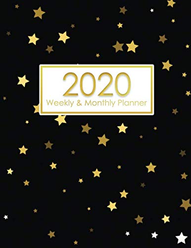 2020 Weekly and Monthly Planner - Gold Stars