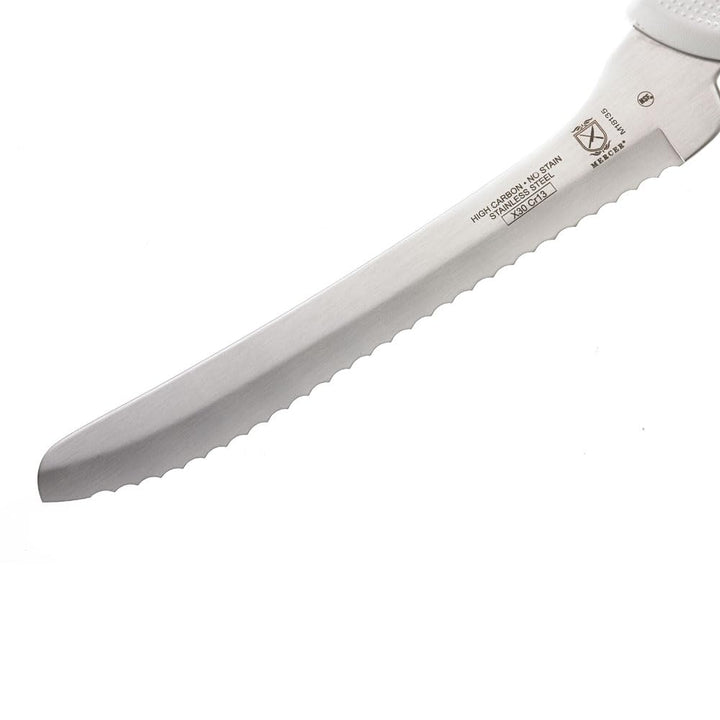 Mercer Culinary Ultimate White, 8 Inch Offset Bread Knife