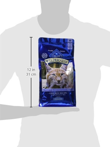 Blue Buffalo Wilderness Nature's Evolutionary Diet High-Protein, Grain-Free Natural Dry Food for Adult Cats, Chicken, 11-lb. Bag 11 Pound (Pack of 1)