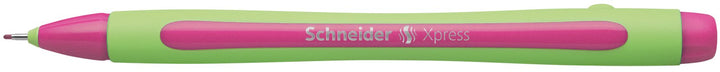 Xpress Premium Fineliner, 0.8 mm Porous Point, Light Green Ink, Pink Ink, Box of 10 Pens (190009)