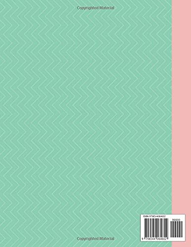 Wide Ruled Composition Notebook: Pastel Green and Pink Aesthetic Journal | Cute and Fun Kawaii Cat in a Cup | Back to School Supplies For Students