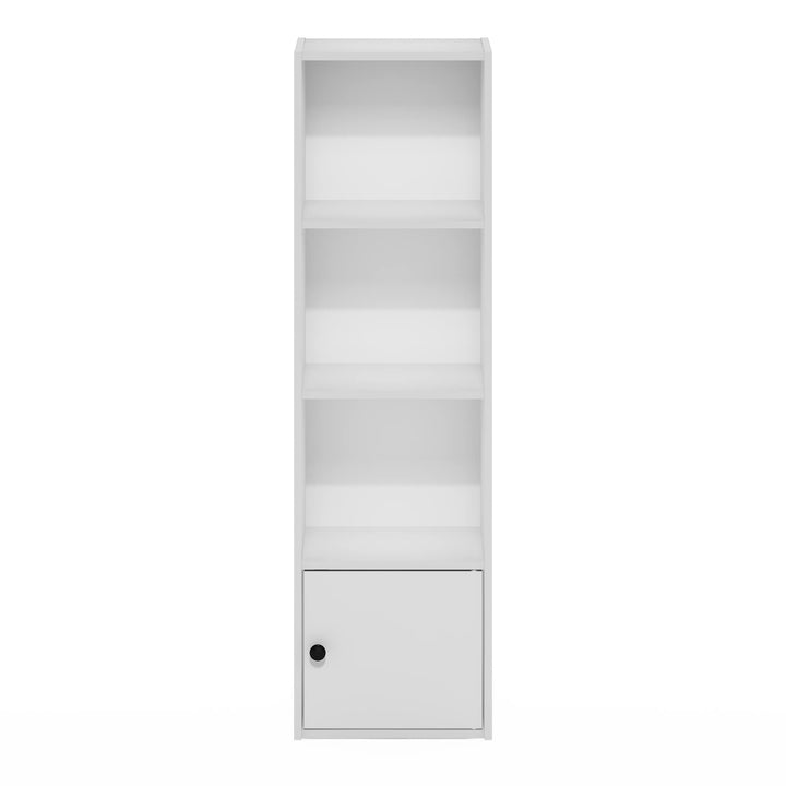 Furinno Pasir 3-Tier Open Shelf Bookcase, White/Green 11003WH/GR 3-Tier Cube