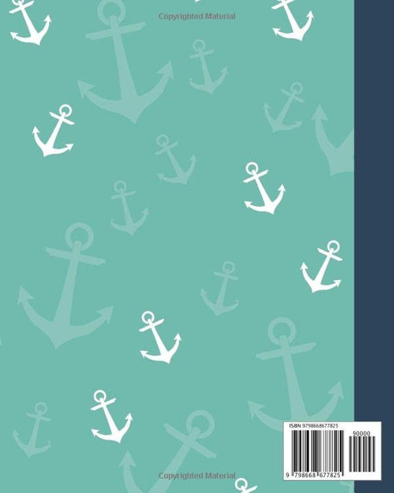 2021 Planner Weekly and Monthly: Aqua Blue Sailor Anchor Theme - Calendar View Spreads with Inspirational Quotes and Holidays (Perfect Your Day Planners 2021)