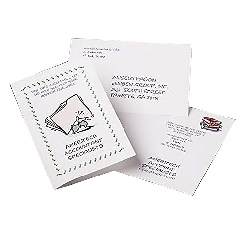 Avery Printable Greeting Cards with Envelopes, Half-Fold, 5.5" x 8.5", Matte White, 30 Blank Greeting Cards for Inkjet Printers (08316) 30 cards Card Stock