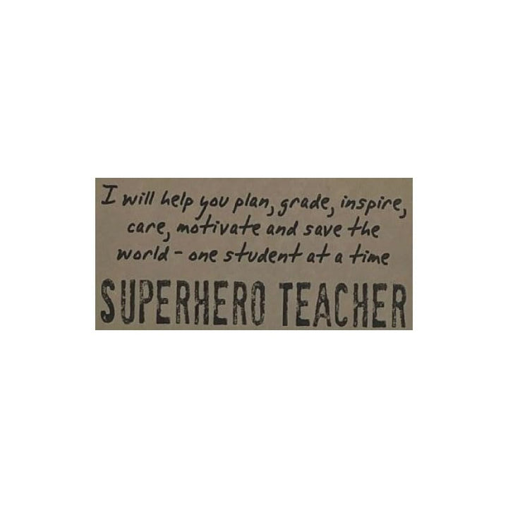 Watchover Voodoo 3-Inch Superhero Teacher - Handcrafted Gift to Bring Good Luck and Positivity Everywhere You Go