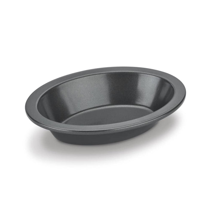 Cuisinart 4 Piece Oval Pie Dish Set Mini-Metal-Bakeware, Steel Alloy